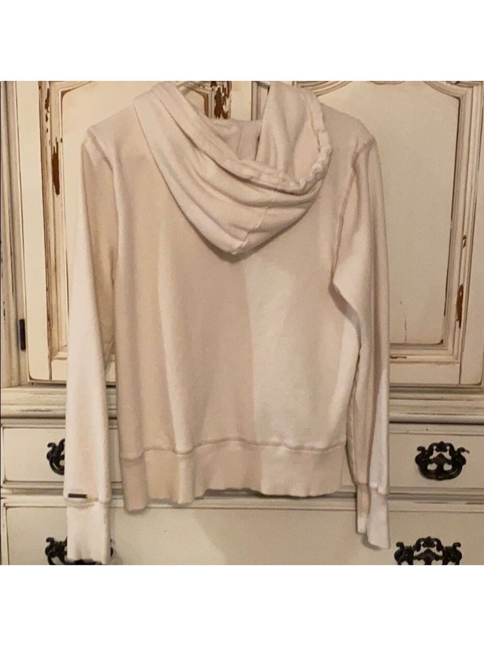 AEROPOSTAL CREAM 1/4 BUTTON UP HH5 - Picture 3 of 4